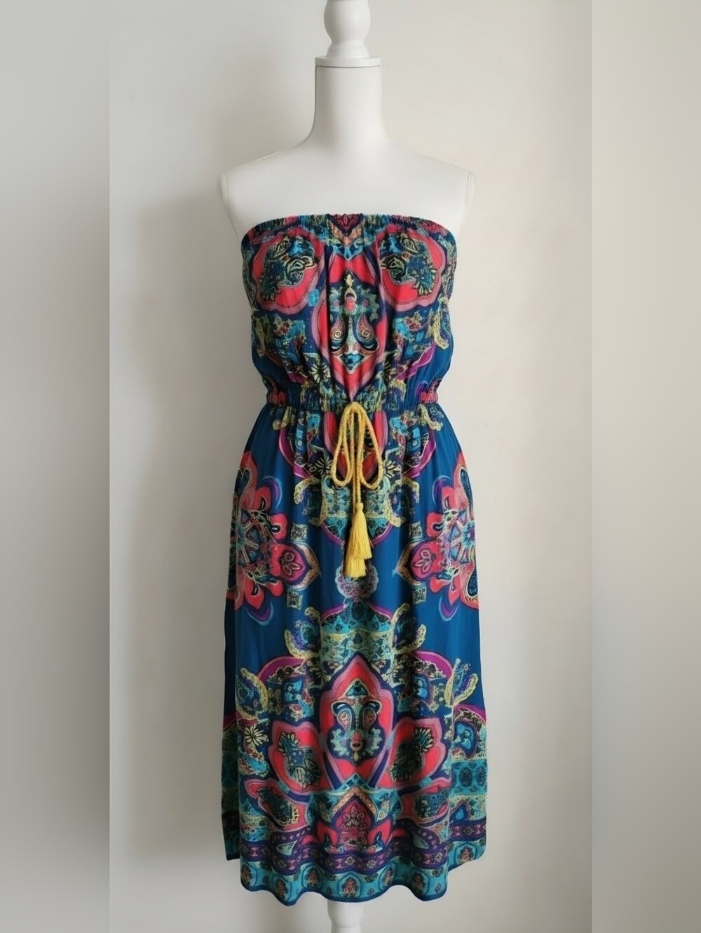 Yahada Strapless Bohemian Dress